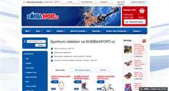 Desktop Screenshot of bombasport.cz