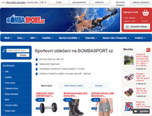 Tablet Screenshot of bombasport.cz